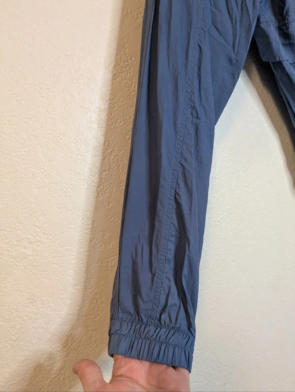 Lululemon Hood-Lite Packable Jacket Crest Blue Size 8 Square Dot